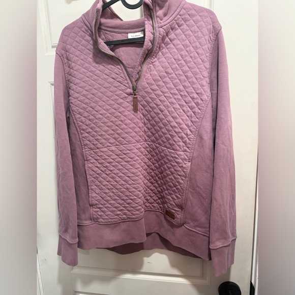 L.L Bean Lavender Quilted Women's Top - Picture 2 of 6